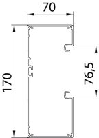 OBO GA-A70170EL Kanál pro přístroje Rapid 80 70x170x2000 Hliník Alu eloxováno