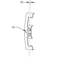 příchytka na závitové tyče M4-M8, s otvorem 6,5mm CADDY 170650