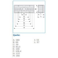 SAN-6 02296 Instalační krabice s roztečí otvorů 100 mm IBOCO B02296