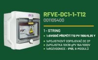 Spojovací skříň ETI-FVE12-DC1, třída ochrany I+II, jeden string