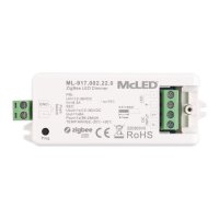 ZigBee přijímač - řízení jasu, 1 kanál, max. 8A, 12-36V MCLED ML-917.002.22.0