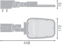 Pouliční svítidlo LEDVANCE STREETLIGHT AREA SMALL RV20ST 30W 765 RV20ST GY