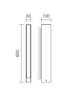 Sloupkové svítidlo TWIN ST60 LED SMD 12W IP65 R 3000K REDO 9472