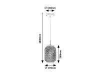 ADALLA E27 1x 40W IP20 matná černá RABALUX 72091