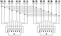 Přístroj zásuvky ISDN, průchozí, dvojnásobný 5013U-A00152 ABB