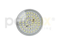 SMD 48LED světelný zdroj 230V 3,5W E14, hliník, teplá bílá PANLUX E14-L7/T
