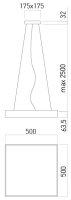 XPILL SQ. PANEL 50W 220-240V AC CCT(3/4/