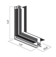 XTRIM S RECESSED CONNECTOR 90grd, INTERN