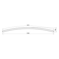 XFREE S CURVED 3000mm 30dgr SURF./SUSP.