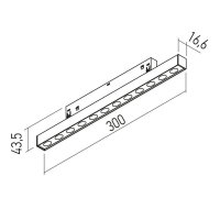 XNET LINEAR PROJECTOR DALI 6.7W 48V DC C