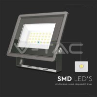 20W LED Floodlight SMD Black Body 3000K V-TAC SKU6737