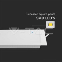18W LED Backlit Recessed Panel Square V-TAC SKU10487