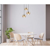 Závěsné svítidlo MILLEY černá 3xE27, max. 60W 230V GLOBO 15560-3H