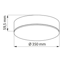 LED svítidlo Nova R 350, 30W, 3000K, bíl MCLED ML-416.121.33.0