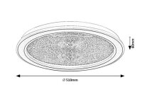 ZOFRAEL zlatá LED 34W IP20
