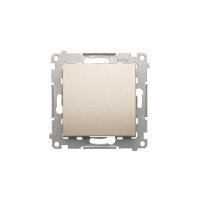 Přepínač křížový, řazení 7, 16AX 250V~, zlatá matná, metalizované DW7A.01/X/44