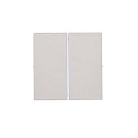 Kryt 2 násobný pro přístroje spínačů a tlačítek hliníková matná   TKW5/143