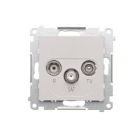 TASP.01/114 Zásuvka anténní R+TV+SAT prů