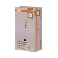 DECOR FOLDED GLOBE FLOOR 3XE27 GD OSRAM