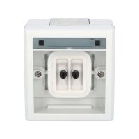 ATLAS 2K IP55 Tlačítko symbol 'světlo' č.1/0, šedé FAMATEL 19079-07