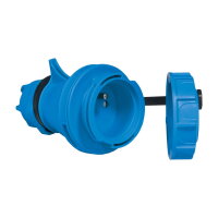 Spojovací zásuvka 1x16A/IP68, s bezpečnostní clonkou TP ELECTRIC 116-SG-68