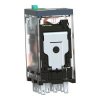 Schneider RXM4AB2BD Miniaturní 4P, 6 A, 24 V DC s LED (obj.množství 10 ks)