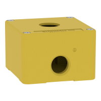 Skříň kovová Žlutá pro Nouzové zastavení,M20 1 otvor 22mm 80X80X51,5 UL CSA