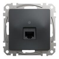 Sedna D/E Datová zásuvka 1xRJ45 kat. 6 UTP, Antracit SCHNEIDER SDD114461