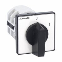 Lovato 7GN2510U vačkový spínač GN: 25A/3P, spínač 0-1, úhel 60°, čelní montáž
