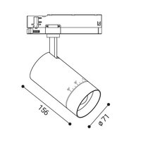 Lištové svítidlo LEON II M, W 8-20W 3000K bílá LED2 6095431