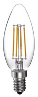 SET 3xLED žárovka C37,4W, E14, 470lm, 2700k filament, EURAKLES WZ0020