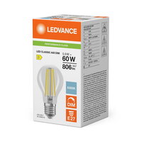 Světelný zdroj LED CLASSIC A DIM P 5.9W 865 Clear E27 LEDVANCE 4099854776991