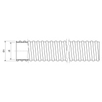 Pružná trubka PVC SPIROFLEX pr. 38 mm, 23114, 320N/5cm.