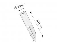Inox torch E27 1x 25W IP44 saténový chrom RABALUX 8261