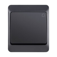 GALATEA IP44 Tlačítko symbol ''zvonek'' č.1/0 (antracit) FAMATEL 5337-07