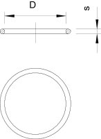 OBO 171 M32 Těsnicí kroužek O-kroužek M32 Nitrilový kaučuk NBR
