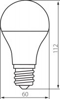 LED žárovka A60-9,5W E27-WW 4 ks 25390 Kanlux