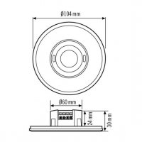 EP10428074 Čidlo pohybu 360° MD Flat 360