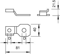 OBO 5240255 Připojovací jazýček 484 M24
