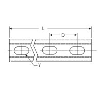 C-profil E4, 38x40mm, materiál 2mm, délka 2m, zinkovaný CADDY E 4 P1 599998