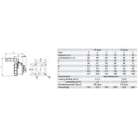 zásuvka vestavná 3P, 32A/230V, 6h, IP67, příruba 75x75mm, přímá PCE 3232-6