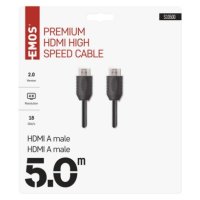 HDMI 2.0 high speed kabel A vidlice A vidlice 5 m EMOS S10500