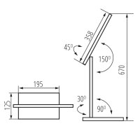 Kancelářská lampička PREDA LED W KANLUX 35781