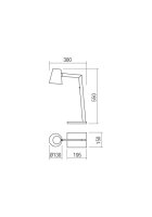 Stolní lampa MINGO VE 1X42W E27 BLACK REDO 01-1559