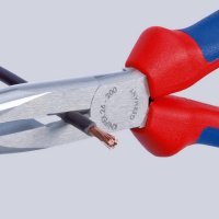 Půlkulaté kleště s břity (úzké ploché kleště) 200 mm KNIPEX 26 12 200 T