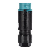 vidlice na kabel RST mini, 5-pól, modrá/černá WIELAND 46.052.4553.6