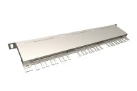 19" Patch panel 24xRJ45 CAT5E STP s vyvaz.lištou černý 0,5U SOLARIX 24000145