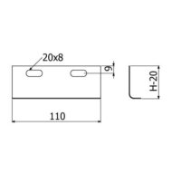Spojka žlabu LINEAR+  SL-1B 60 ''SZ'' ARKYS ARB-14211006
