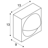 LID I nástěnné přisazené svítidlo, 2700/3000 K, 15 W, PHASE, 100°, antracit