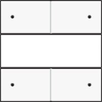 Středový kryt 4xbezpot.tlačítko 24V+LED/LABEL-WHITE NIKO 101-40350